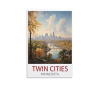 Jigsaw Puzzles for Adults 1000 Twin Cities Minnesota 1000 Piece Puzzle Challenging Game for The Whole for Women,Gifts for Men 38x52cm