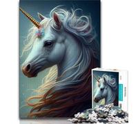Jigsaw Puzzles for Adults 1000 Unicorn Beautiful Puzzles for Teenagers,Challenging Game Toys Wall Decoration Unique Birthday And Xmas Gifts 38x26cm