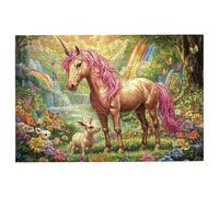 Jigsaw Puzzles for Adults 1000 Unicorn Jigsaws 1000 Pieces for Adults, Flower Puzzles Challenging Educational Game, Impossible Wooden Puzzle for Home Decor, Gifts for Women, Gifts for Men, -1996