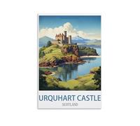 Jigsaw Puzzles for Adults 1000，Urquhart Castle Scotland Posters Puzzles for Adults, Challenging Puzzles, Puzzle Game for The Whole for Women,Gifts for Men, 52x38cm