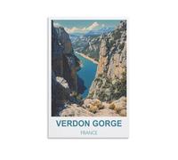 Jigsaw Puzzles for Adults 1000 Verdon Gorge France 1000 Piece Puzzle Challenging Game for The Whole for Women,Gifts for Men 38x52cm