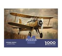 Jigsaw Puzzles for Adults 1000 Vintage Biplane Airplane Model Kit Jigsaws for Adults Relaxing Games Stress Reliever Challenging To Complete 70x50cm/1000pcs