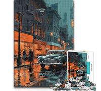 Jigsaw Puzzles for Adults 1000 Vintage Car Japanese Educational Family Game Family Activities Birthday Gifts (38x52cm)