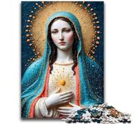Jigsaw Puzzles for Adults 1000 Virgin Mary Educational Family Game Deal As Gifts for The Whole Family for And Age 14 Years Up 26x38cm