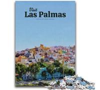 Jigsaw Puzzles for Adults 1000 Visit Las Palmas Teenager Puzzles,Challenging Game for Is Ideal As A Gift for The Whole Family (50x75cm)