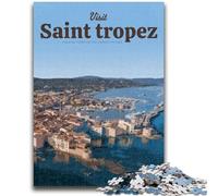 Jigsaw Puzzles for Adults 1000 Visit Saint Tropez Puzzles,Challenging Game Gifts for Is Ideal As A Gift for The Whole Family (50x75cm)