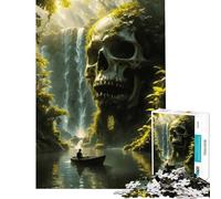 Jigsaw Puzzles for Adults 1000 Voyage Into The Skull of The Jungle Challenging To Complete Precision Cutting Family Game for Ages 14 And over (38x26cm)
