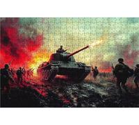 Jigsaw Puzzles for Adults 1000 War 1000 Piece Jigsaw Puzzles for Adults, Challenging Puzzle Educational Game for The Whole for Women Gifts for Men Wall Art Room Decor Warrior 30 x 20 In RXPT-7560