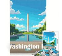 Jigsaw Puzzles for Adults 1000 Washington DC Monument Fun Games Decompressing Intellectual Improving Love between Couples 38x52cm