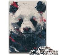 Jigsaw Puzzles for Adults 1000 Watercolor Panda Challenging Game Toys Deal As Gifts for The Whole Family for Ages 14+ 26x38cm