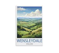 Jigsaw Puzzles for Adults 1000，Wensleydale England Posters Puzzles for Adults, Challenging Puzzles, Puzzle Game for The Whole for Women,Gifts for Men, 38x26cm