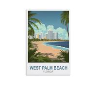 Jigsaw Puzzles for Adults 1000,West Palm Beach Florida 1000 Piece Impossible Puzzle for Adults Educational Games 38x26cm