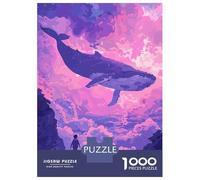 Jigsaw Puzzles for Adults 1000 Whale in The Clouds Jigsaw for Adults Relaxing Games Presents for Women Challenging To Complete 70x50cm/1000pcs