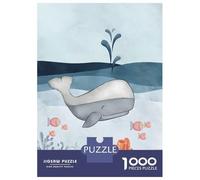 Jigsaw Puzzles for Adults 1000 Whale Sea Nursery Jigsaws for Adults Family Games Staycation Kill Time Gifts for Friends And Family 38x26cm/1000pcs