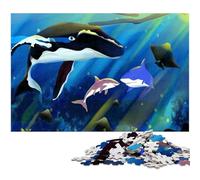 Jigsaw Puzzles for Adults 1000 Whale Shark And Stingray Puzzles for Adults Creative Family Game & Home Decor for Teenagers 1000 PCS(38x26cm)