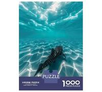 Jigsaw Puzzles for Adults 1000 Whale Shark Beach Jigsaw for Adults Relaxing Games Pattern Assembly Gifts for Friends And Family 52x38cm/1000pcs