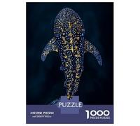 Jigsaw Puzzles for Adults 1000 Whale Shark Gold Puzzle for Adults Anti-Stress Toys Improve Memory Gifts for Friends And Family 70x50cm/1000pcs