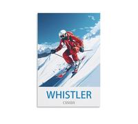 Jigsaw Puzzles for Adults 1000 Whistler Canada Ski JigsawPuzzle 1000 Pieces for Adults Challenging Puzzle Games 38x52cm