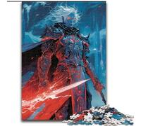 Jigsaw Puzzles for Adults 1000 White Haired Warrior Puzzles for Adults size 26x38cm Ideal for Lover, Perfect Christmas, New Year, Valentine's Gift