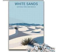 Jigsaw Puzzles for Adults 1000 White Sands National Park Help The Brain Exercise Addictive Toys to Cultivate Patience Parent-child Interaction (38x52cm) 1000pcs