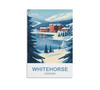 Jigsaw Puzzles for Adults 1000，Whitehorse Canada 1000 Piece Puzzle Challenging Game for The Whole for Women,Gifts for Men 70x50cm