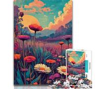 Jigsaw Puzzles for Adults 1000 Wildflower Summer Puzzles for Teenagers,Fun Present & Activity for Home,Toy for Rainy Days (size 38x26cm)