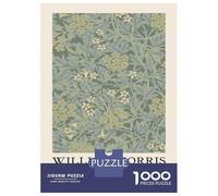 Jigsaw Puzzles for Adults 1000 William Morris Jasmine Flower Puzzles for Adults DIY Toys Pattern Assembly Gifts for Friends And Family 70x50cm/1000pcs