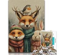 Jigsaw Puzzles for Adults 1000 Winter Animals 1000 Pieces for Teenagers,Educational Stress Relief Toy Gifts for Friends And Family 26x38cm