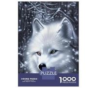 Jigsaw Puzzles for Adults 1000 Winter Wolf Fantasy Art Print Adult Jigsaw Brain Teaser Game Analysis And Logic Challenging To Complete 52x38cm/1000pcs