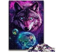 Jigsaw Puzzles for Adults 1000 Wolf And Earth Educational Game Challenge Toy Wall Decoration Unique Birthday And Xmas Gifts 38x26cm