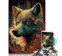 Jigsaw Puzzles for Adults 1000 Wolf Otherworldly 1000 Pieces for Adults,Fun Games Every Piece Is Unique - Challenging Family Fun Game (size 75x50cm)