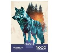 Jigsaw Puzzles for Adults 1000 Wolf Wall Art Print-7 Jigsaw for Adults Relaxing Games Pattern Assembly Gifts for Friends And Family 70x50cm/1000pcs