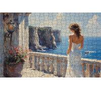 Jigsaw Puzzles for Adults 1000 Woman 1000 Piece Jigsaw Puzzles for Adults, Challenging Puzzle Educational Game for The Whole for Women Gifts for Men Wall Art Room Decor Landscape 30x20 Inch RXPT-6726