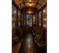 Jigsaw puzzles for adults 1000 Wooden Puzzle Vintage Tram Interior