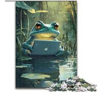 Jigsaw Puzzles for Adults 1000 Working Frog, Suitable for People Aged 14 And Above Educational Games Secret Santa Gifts (Size50x75cm)