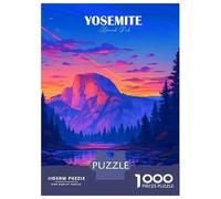 Jigsaw Puzzles for Adults 1000 Yosemite National Park Landscape Art Jigsaws for Adults Relaxing Games Stress Reliever Challenging To Complete 70x50cm/1000pcs