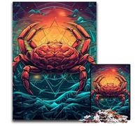 Jigsaw Puzzles for Adults 1000 Zodiac Sign Cancer Wooden Jigsaw Puzzles for Adults for Home Decor Brain Training 1000 PCS(75x50cm)