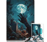 Jigsaw Puzzles for Adults 1000 Zombies in The Grave,Help The Brain Exercise Addictive Toys to Cultivate Patience Artists Collection,Fine Art (38x26cm)