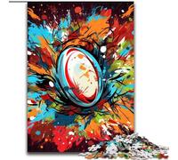 Jigsaw Puzzles for Adults 1000Colorful Rugby Jigsaw Puzzles 1000Pieces for Adults Challenging Brain Teaser for Teenagers & Families (Size 26x38 cm)