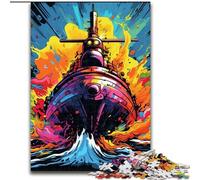Jigsaw Puzzles for Adults 1000Colorful Submarine Jigsaw Puzzles for Adults 1000Piece for Teenagers Family Educational Games Home Decoration Gift (Size 50x75 cm)