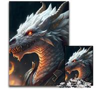 Jigsaw Puzzles for Adults 1000Mystical Dragon Artwork Wooden Puzzles Perfect for Christmas Halloween Easter New Year 1000 PCS(75x50cm)