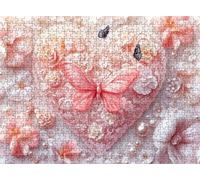 Jigsaw Puzzles for Adults 1000P, Large High Definition Puzzle Wooden, Relaxing Mind Game for Stress Relief, Creative Hobby,Wall Decor, Gifts for Men Women 29.5 x 19.7 inches Butterfly Pink-2 f0-317