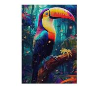 Jigsaw Puzzles for Adults 1000pcs(38x26cm) S Rainbow Toucan in Amazon Rainforest Jigsaw for Adults Brain Teaser Game Enhance Memory Help The Brain Exercise 1000pcs(38x26cm) S