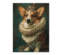Jigsaw Puzzles for Adults 1000pcs(52x38cm) Royal Corgi Portrait Puzzle for Adults Relaxing Games Perfect Decoration Challenging Game Gifts 1000pcs(52x38cm)