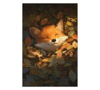 Jigsaw Puzzles for Adults 1000pcs(75x50cm) Autumn Fox Resting-1 Jigsaw for Adults Brain Teaser Game Enhance Memory Help The Brain Exercise 1000pcs(75x50cm)