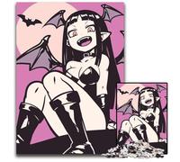 Jigsaw Puzzles for Adults 1000Piece Anime Vampire Devil Girl Jigsaw Puzzles for Adults Interactive Family Game Ideal Family Activity Game 1000 PCS(75x50cm)