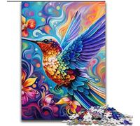 Jigsaw Puzzles for Adults, 1000Piece Colorful Art Hummingbird cardboard Jigsaw Challenging Brain Teaser for Teenagers, Family Fun, DIY Home Decor Gift (Size 26x38 cm)