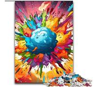 Jigsaw Puzzles for Adults, 1000Piece Colorful Explosion Puzzles for Adults, Ideal for Office, Bedroom, Living Room Decor (Size 50x75 cm)