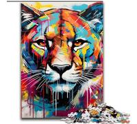 Jigsaw Puzzles for Adults, 1000Piece Corgi Graffiti Puzzles for Adults, Ideal for Office, Bedroom, Living Room Decor (Size 50x75 cm)