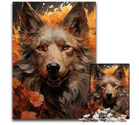 Jigsaw Puzzles for Adults 1000Piece Fenrir The Norse Wolf() Puzzles for Adults Interactive Family Game DIY Home Decor Brain Challenge Gift 1000 PCS(38x26cm)